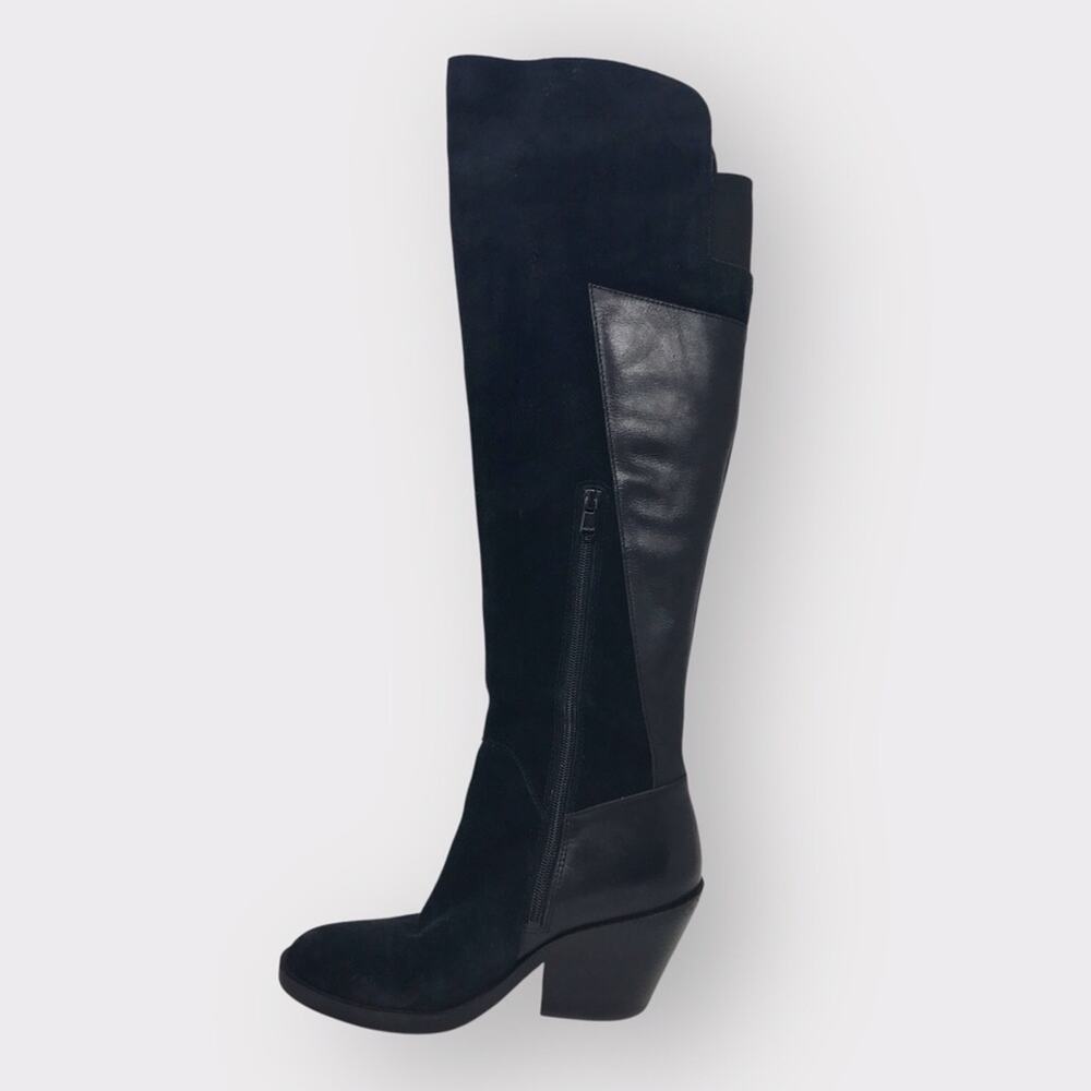 Naya Black Suede & Leather Boots Over the Knee Boots 7M - Picture 5 of 13